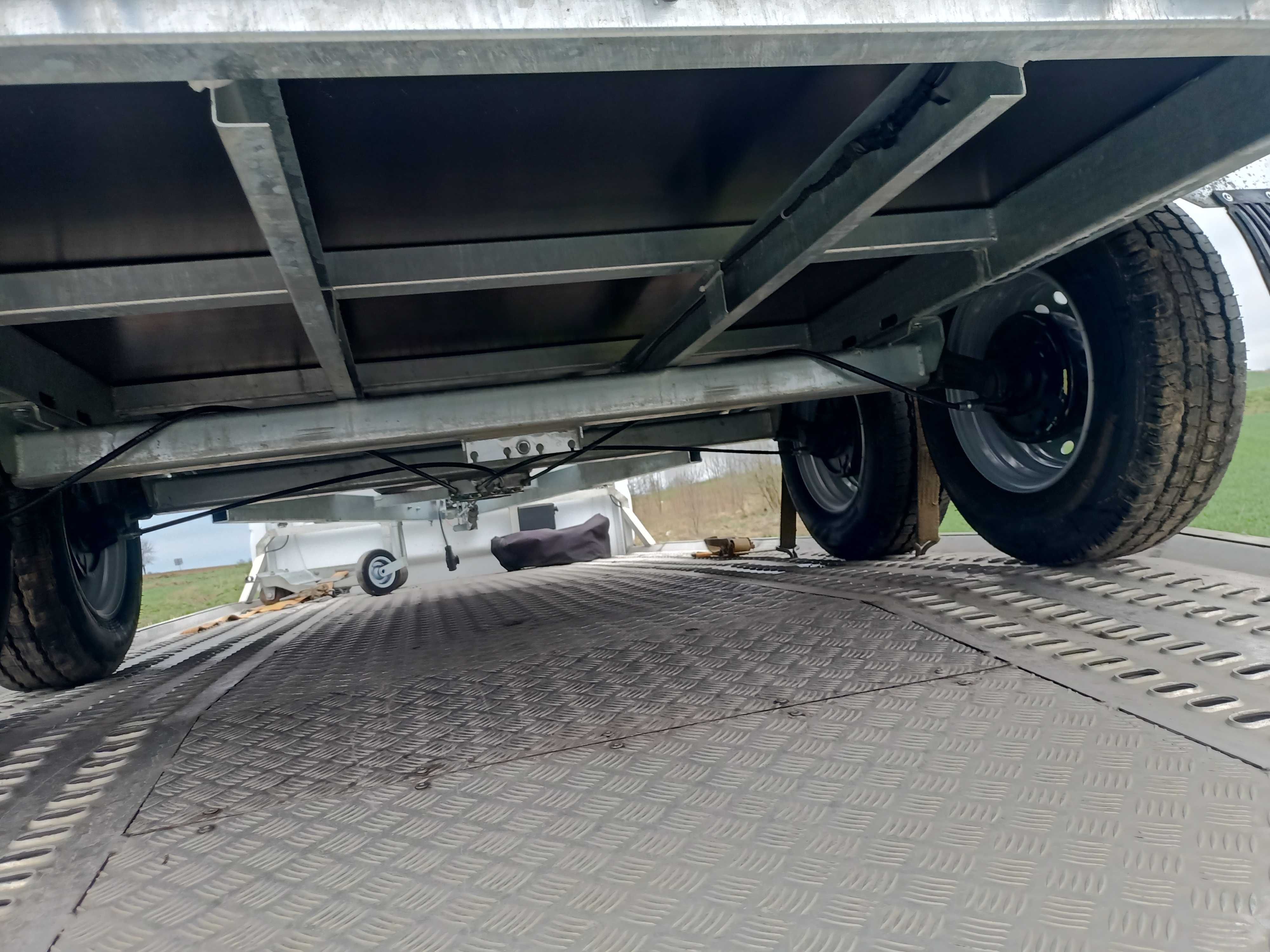Przyczepa do transportu minikoparki laweta 2700 kg 3,5 2-osiowa FRACHT