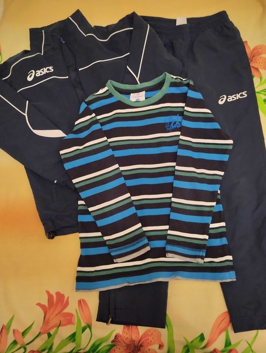Речі на хлопчика (Спортивний костюм ASICS +реглан) р.128