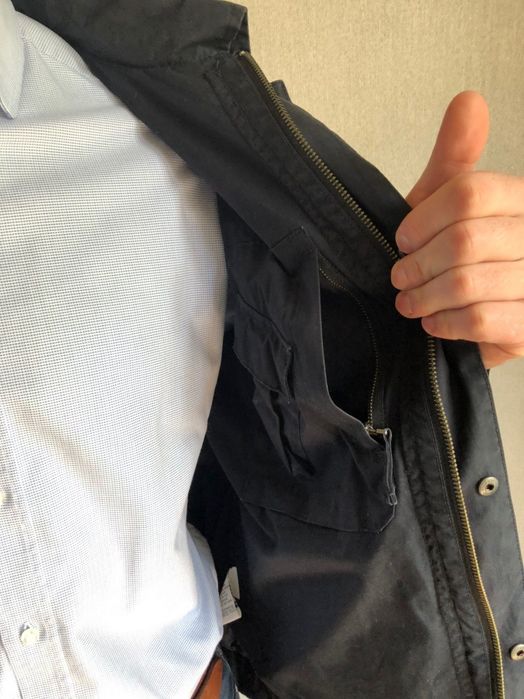 Чоловіча Мужская куртка / ветровка весна - осінь (темно-синя)