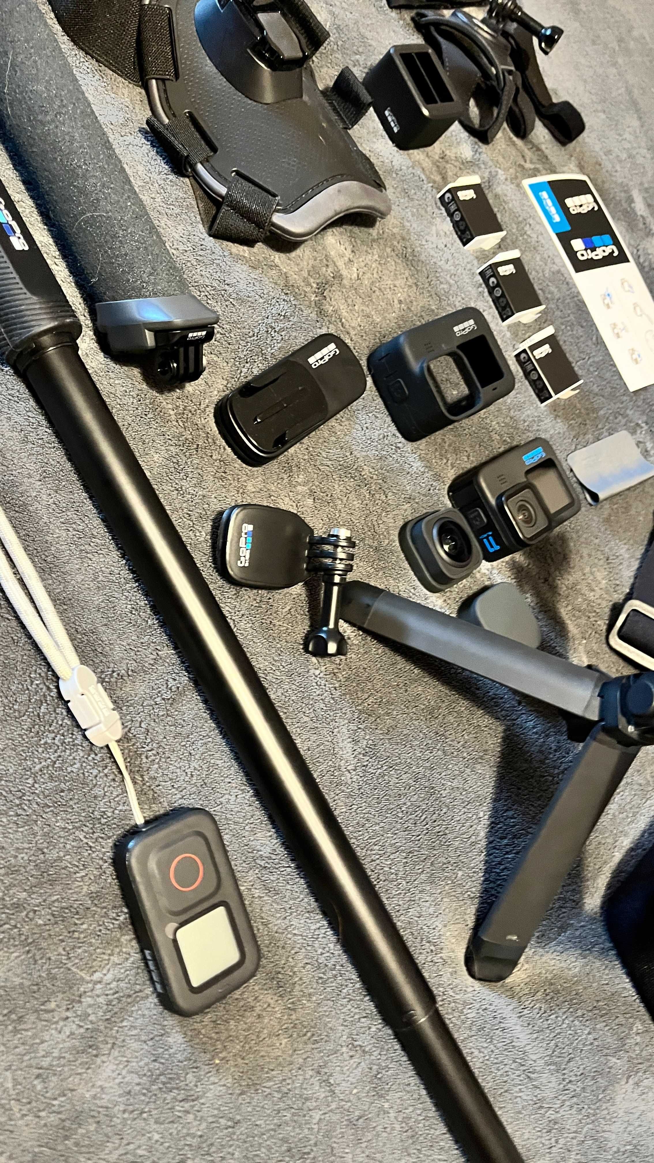 GoPro Hero 11 Black com todos acessórios comprado em 2 jan/23