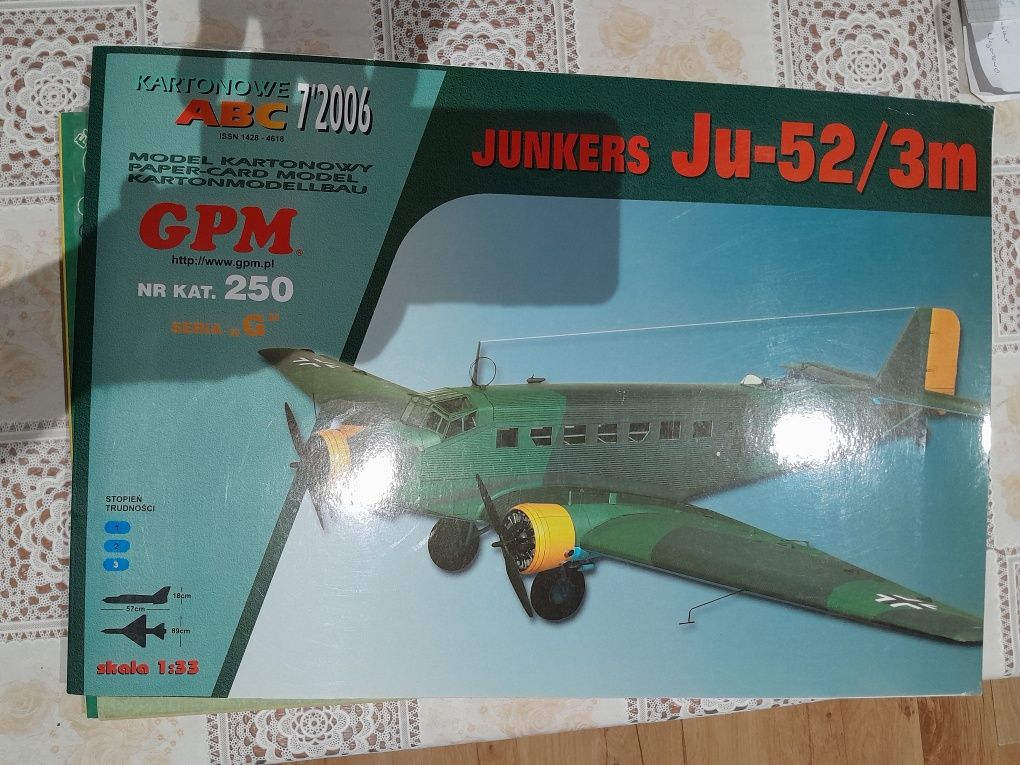 Model kartonowy GPM Ju-52