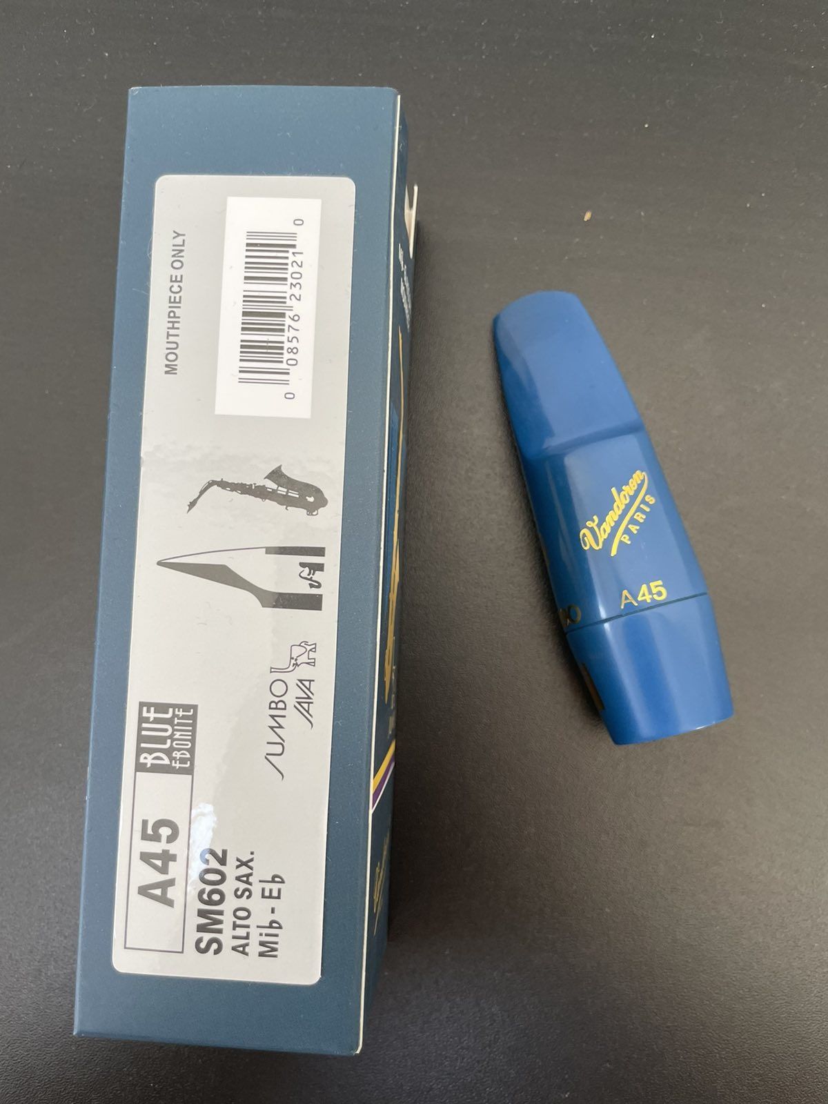 Мундштук для альт-саксофона Vandoren Jumbo Java A45 Blue Ebonite