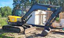 Volvo ECR 88 D  VOLVO ECR 88 D - 3 łyżki, szybkozłącze hydrauliczne, stan BDB