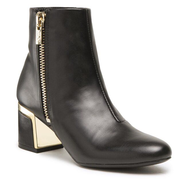 Botki ze złotymi zdobieniami DKNY 38