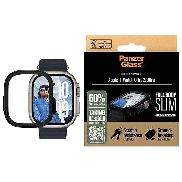 PanzerGlass Full Body Slim Apple Watch Ultra 2 / Ultra 49mm czarny/bla