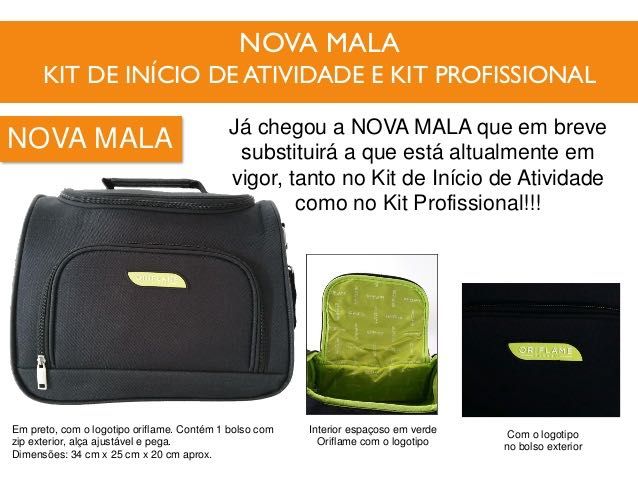 Mala Preta espaçosa NOVA Oriflame