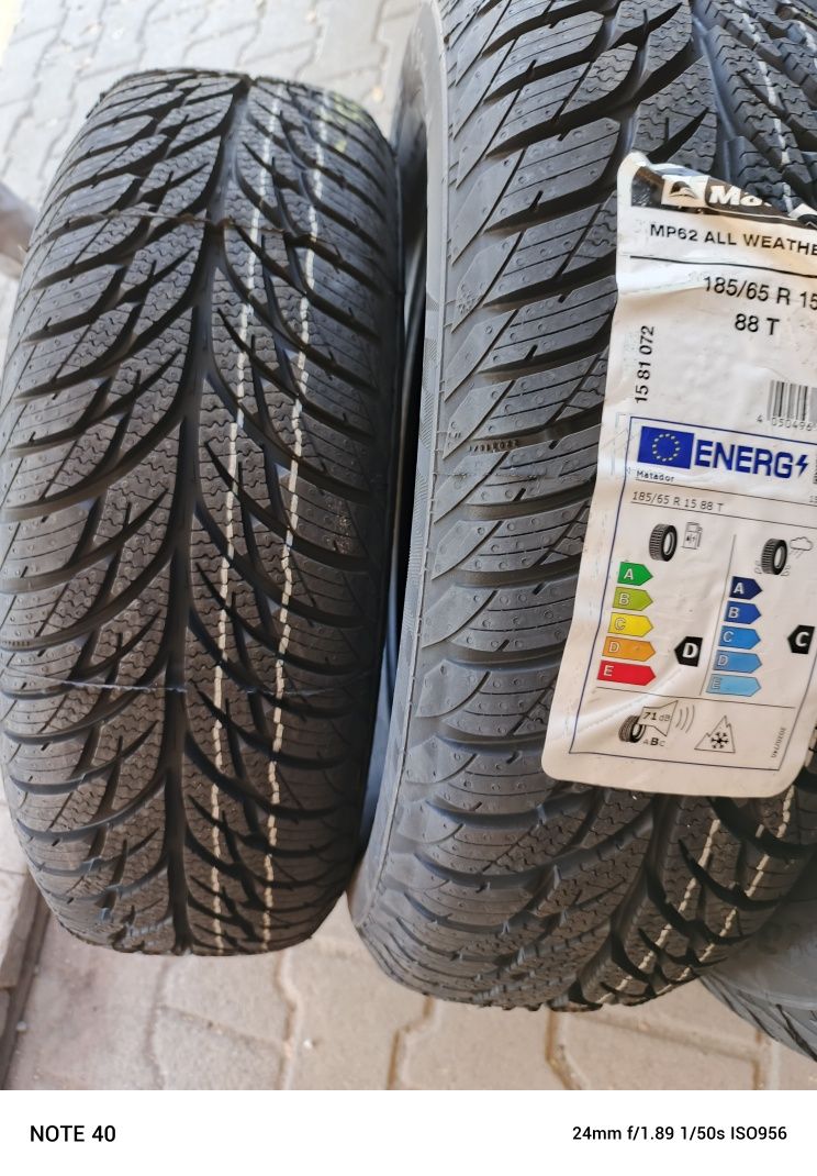 Nowe opony wielosezonowe Matador All Weather Evo 185/65/15 88T 24r