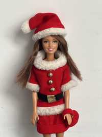 Lalka Barbie w stroju Mikolajki