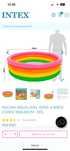 Piscina a insuflável infantil, INTEX, 4 aneis coloridos, 168x46