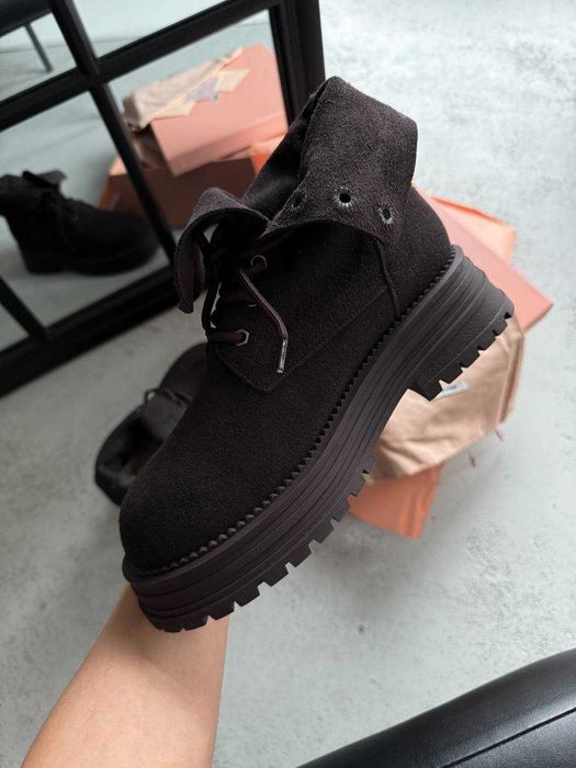 Черевики Miu Miu Boots Chocolate II / черевики Міу Міу Бутс коричневі