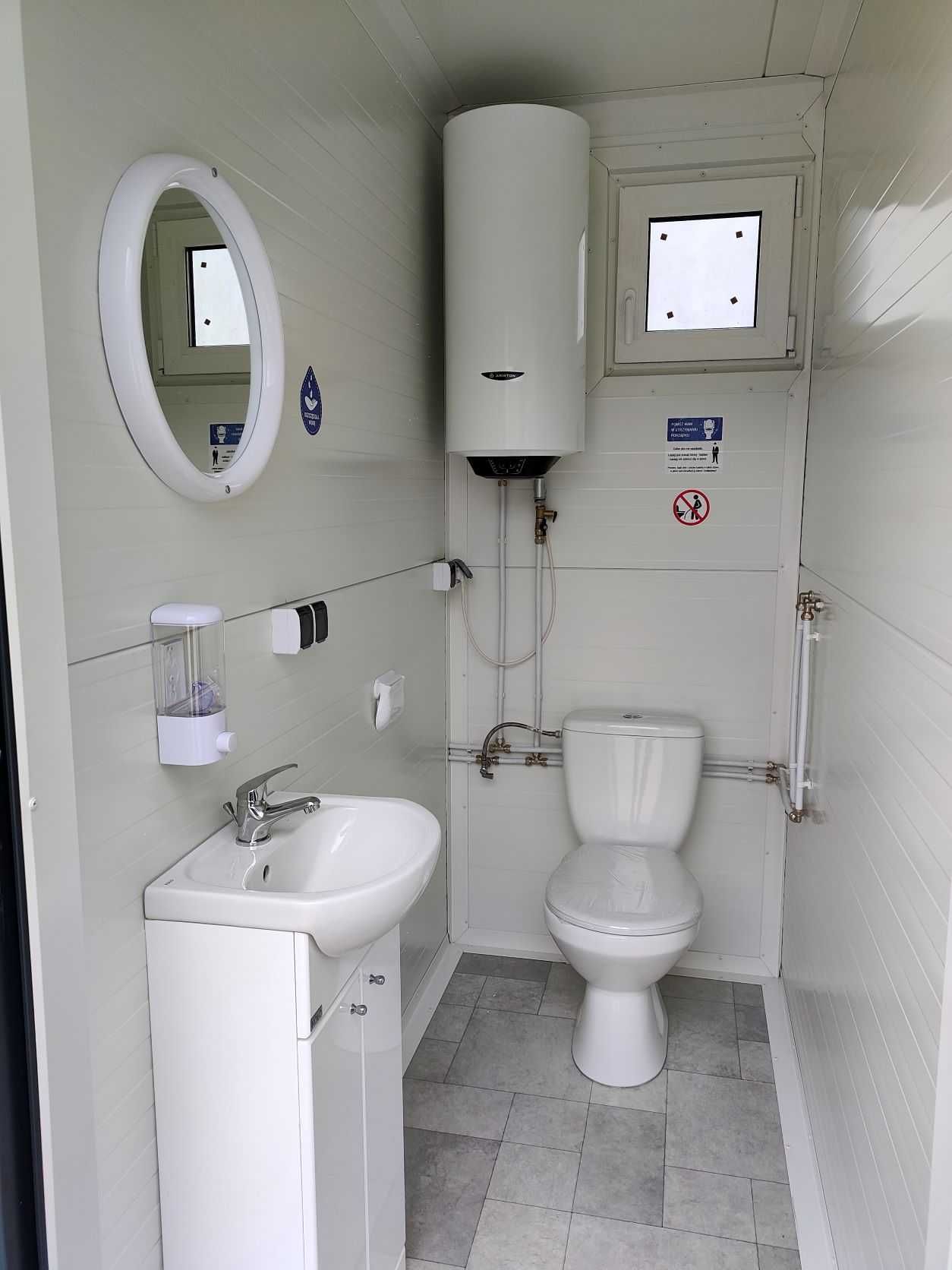 WC toaleta łazienka sanitarny pawilon kontener kibel prysznic natrysk