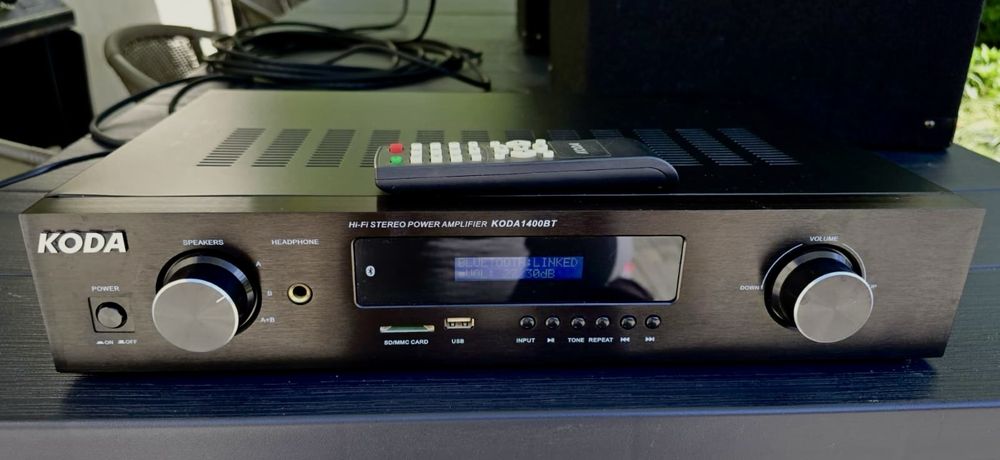 Kolumny HQ Power VDSG15 + Wzmacniacz Koda 1400BT