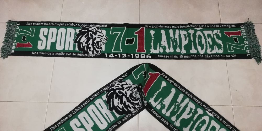 Cachecol do Sporting 7 Lampioes 1