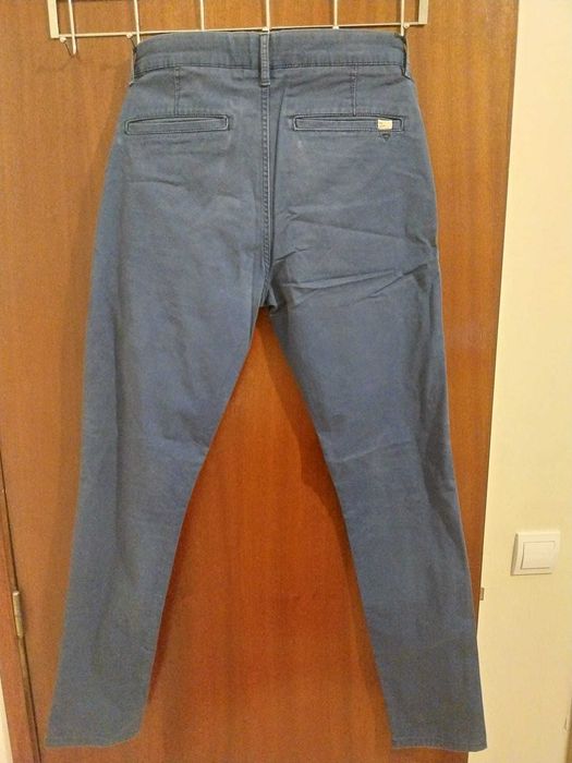 Calças Chino Azuis Zara