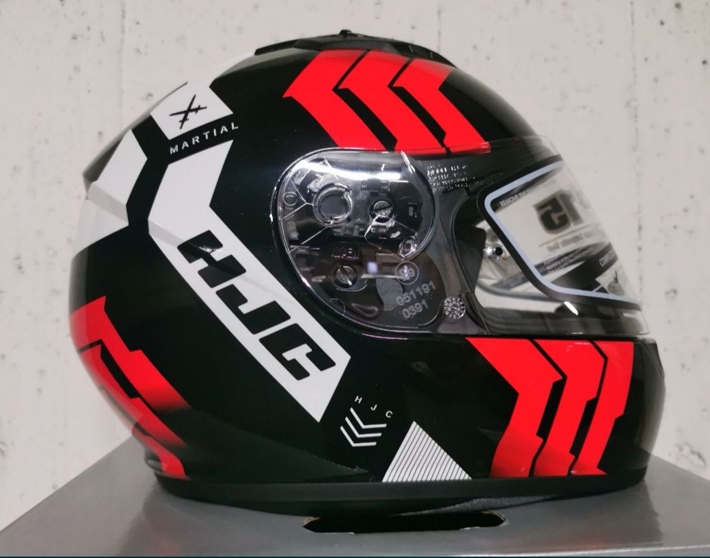 Capacete HJC CS 15 Martial Black / White / Red( L )( NOVO )