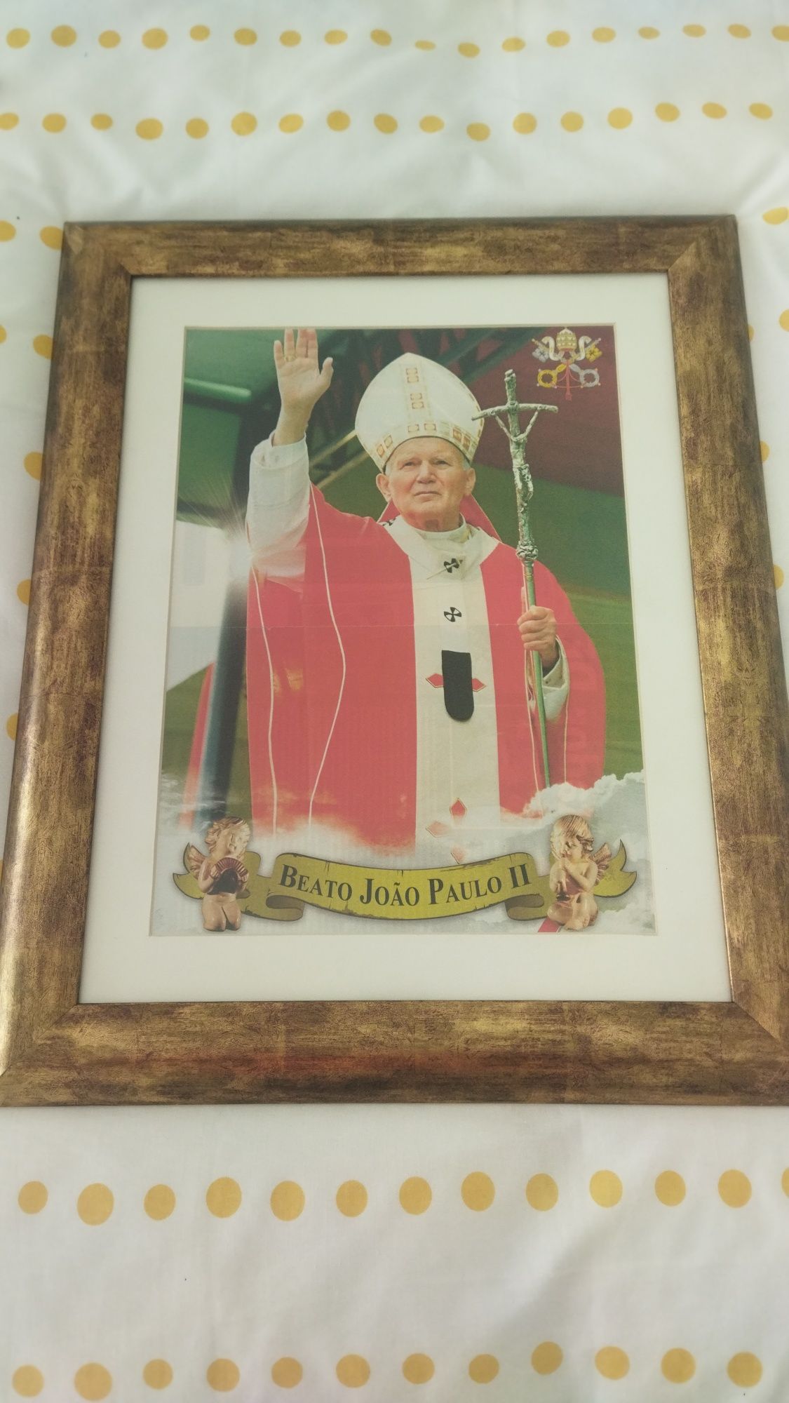 Quadros com boa moldura e vidro antireflexo