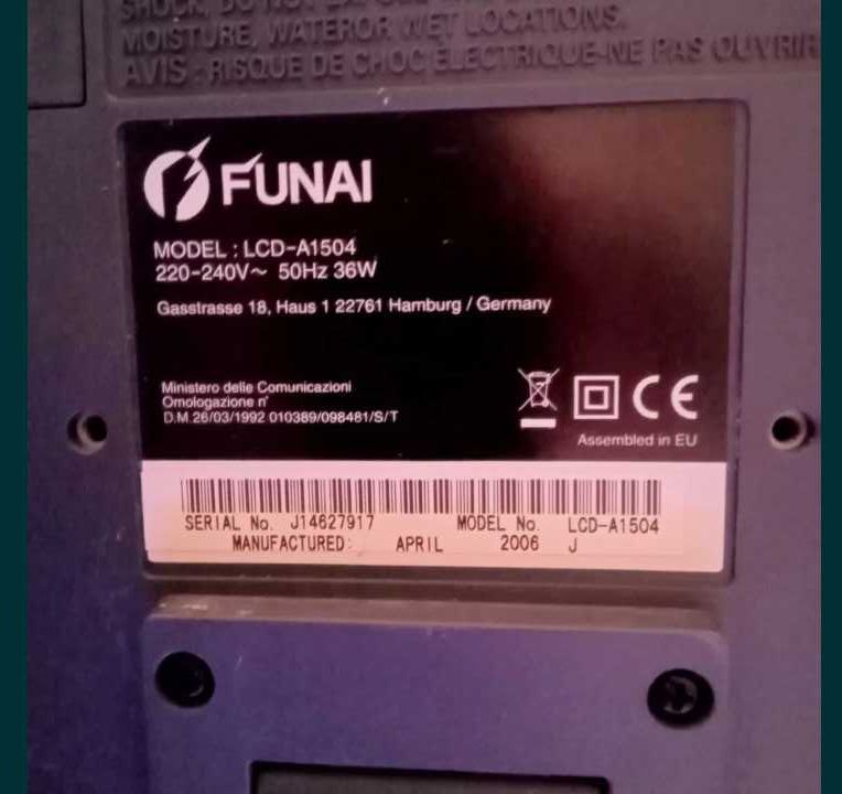 Telewizor funai 14 cali