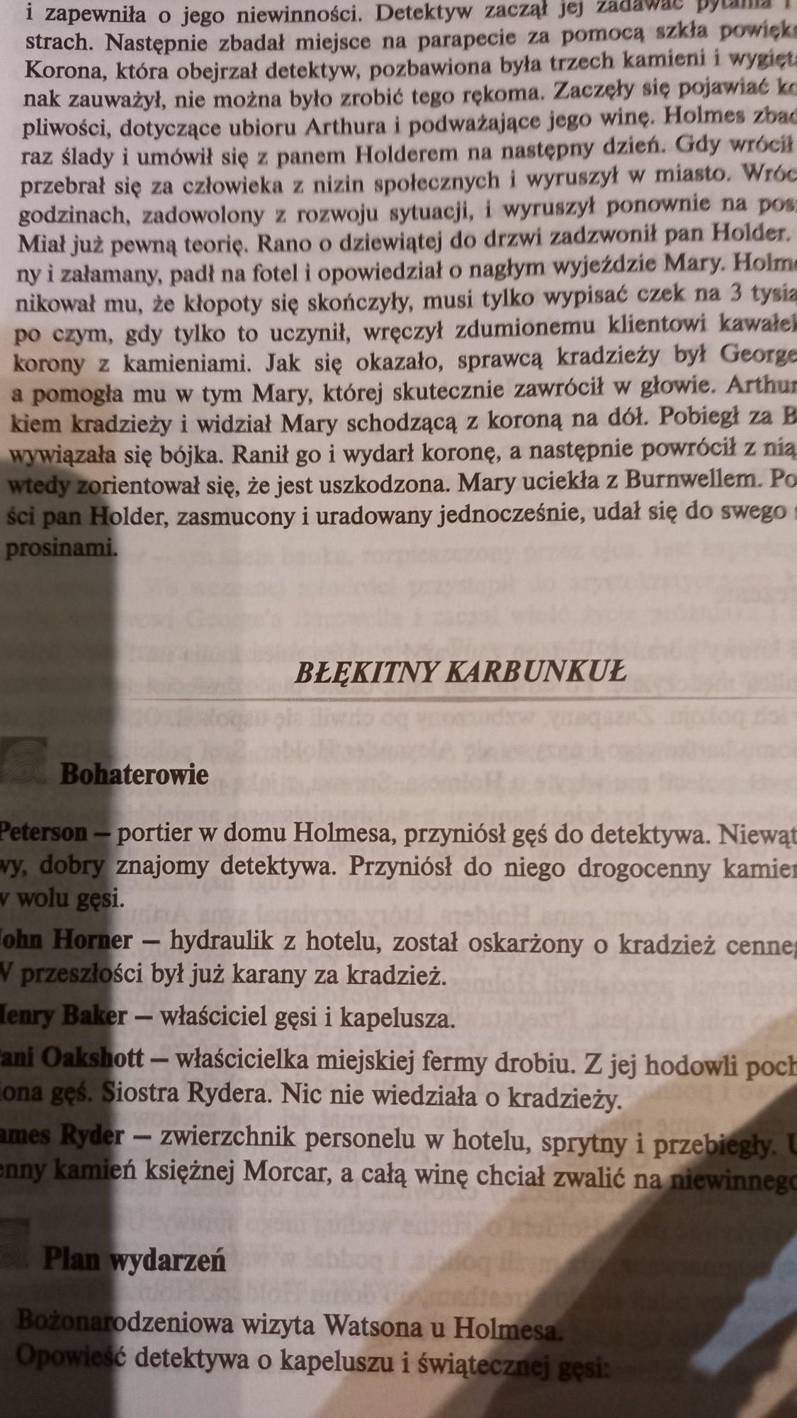 Przygody Sheflocja Holmesa lektura z opracowaniem Nowa