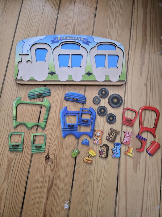 Сортер пазл паровозік