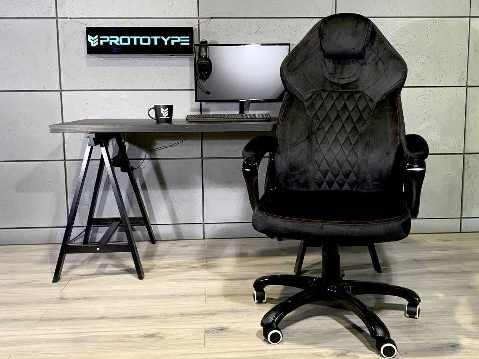 Fotel Gamingowy Biurowy Alcantara Krzesło do biura