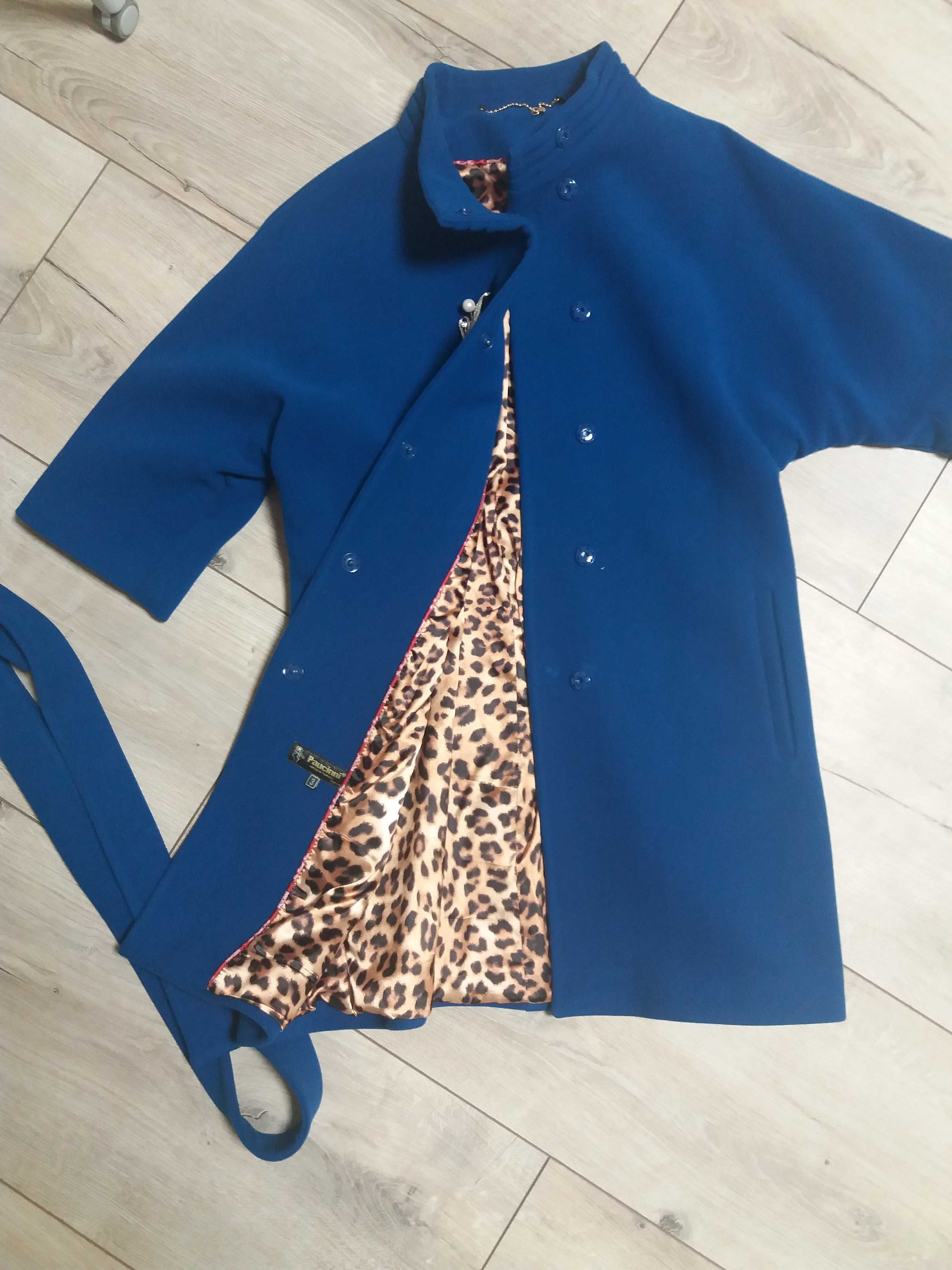 Пальто суконне синього кольору