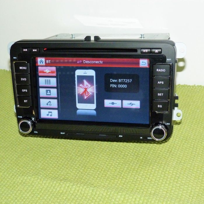 Rádio DVD para VW Golf, Skoda e Seat - GPS