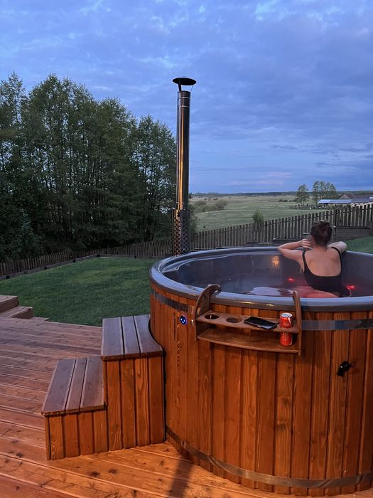 Domek dom na wynajem sauna balia max 6 osób noclegi Podlasie podlaskie
