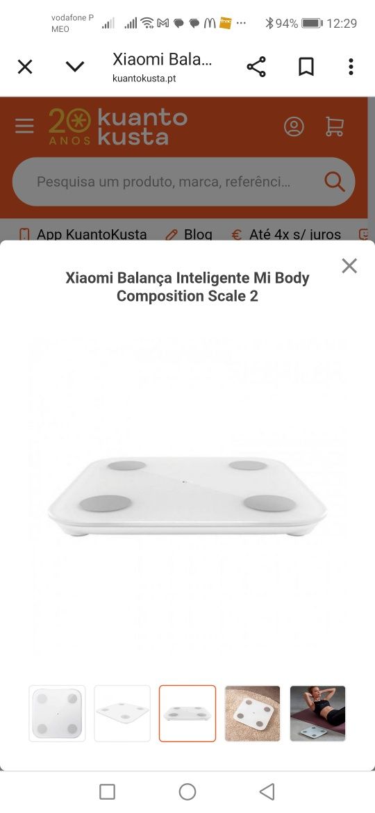 Balança smart Xiaomi Mi Body Composition Scale 2 NOVA