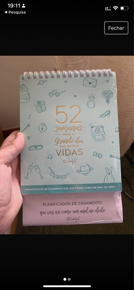 Agenda planificadora de casamentos