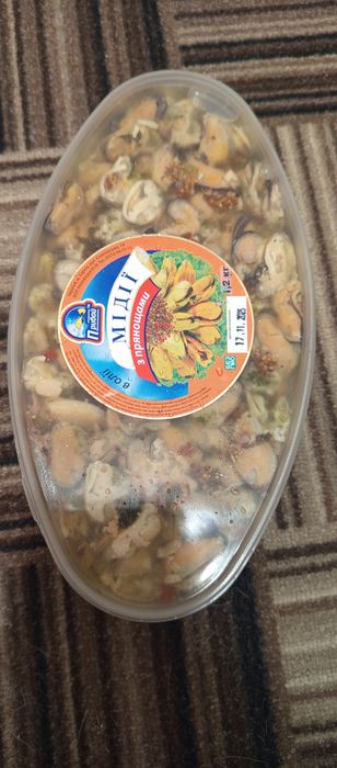 Мидии 1.2 кг в ведёрце