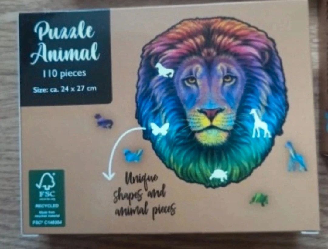 Zestaw puzzli Animal( 6 opakowań)