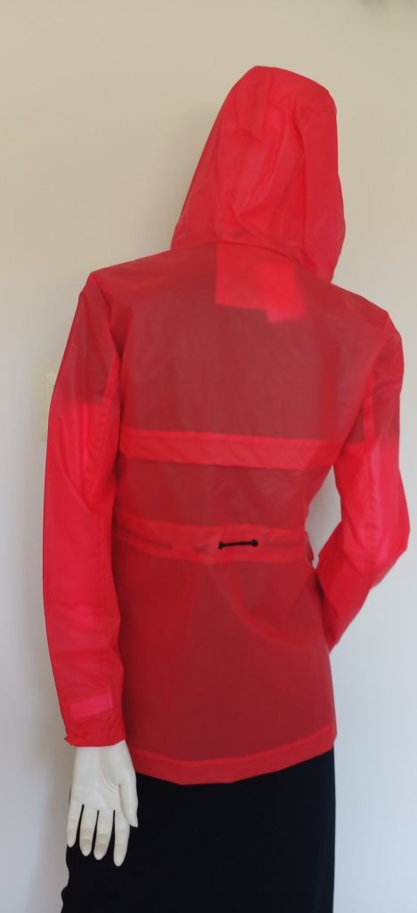 Czerwony rozmiar 36 nowy damski młodzieżowy przeciwdeszczowy płaszcz