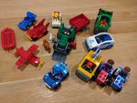 LEGO Duplo pojazdy samochody traktor policja samolot dźwig