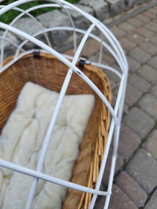 Aumüller solidny kosz na bagażnik rowerowy dla psów do 15 kg