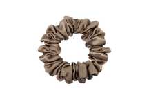 Jedwabna gumka typu scrunchie (frotka) Beżowa S