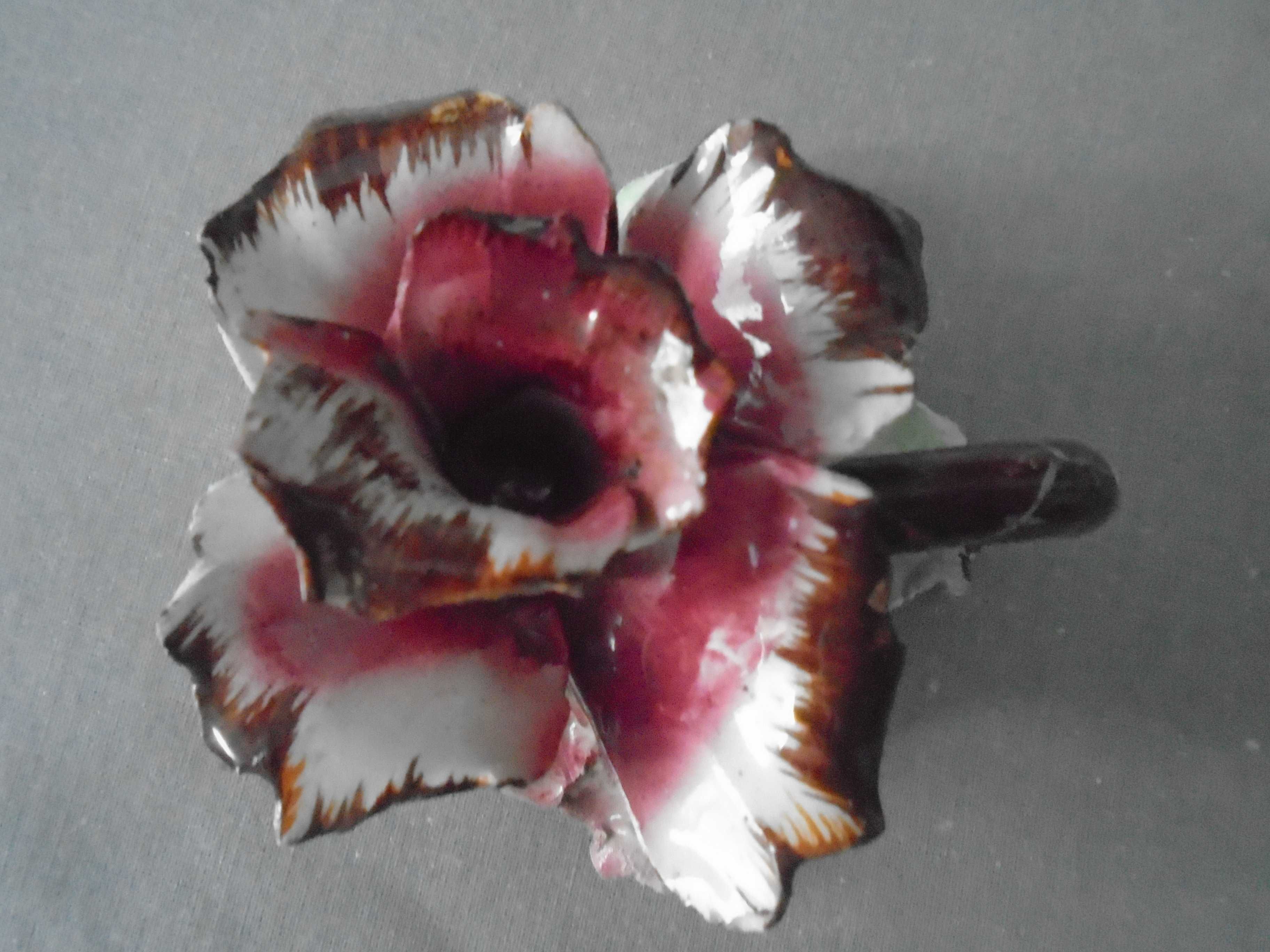świecznik ceramiczny Capodimonte sygnaturka
