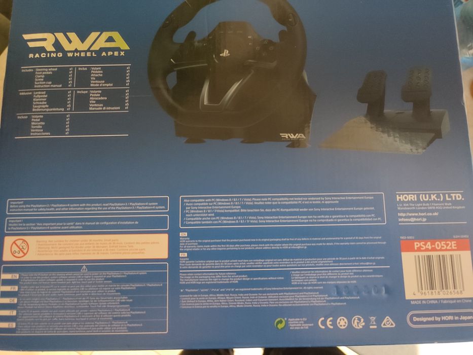 Kierownica HORI Racing wheel Apex PC-PS