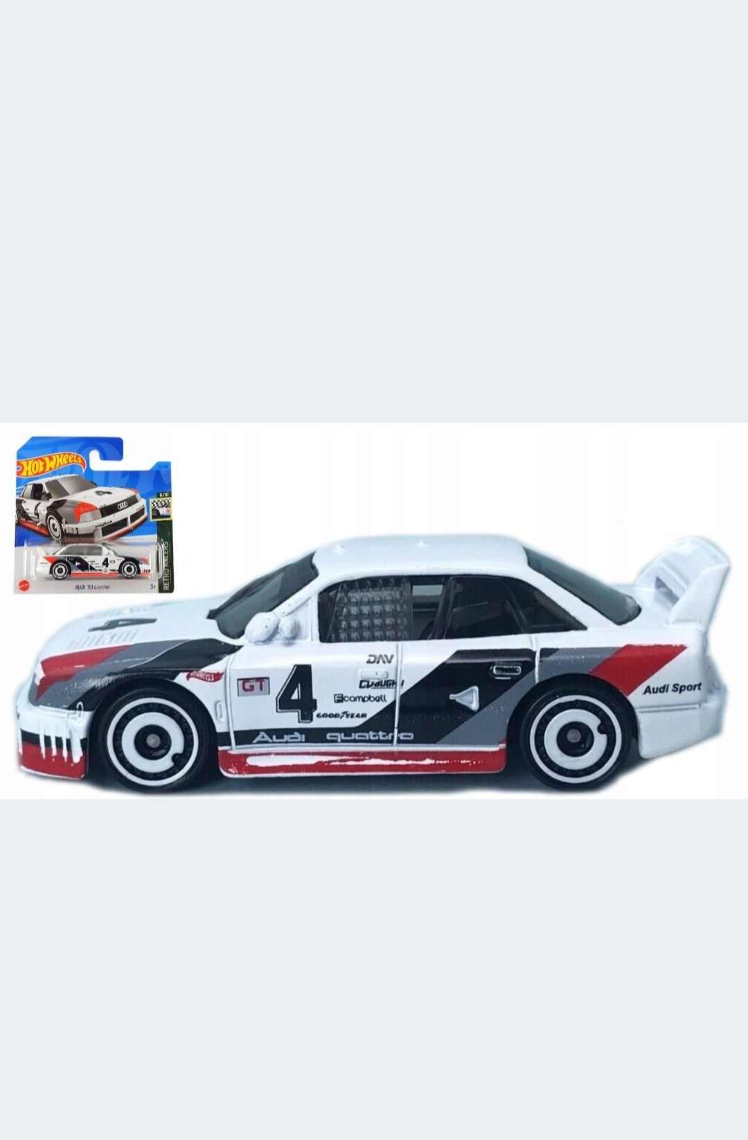 Audi  90 Quattro biała model 1:64 Hot Wheels