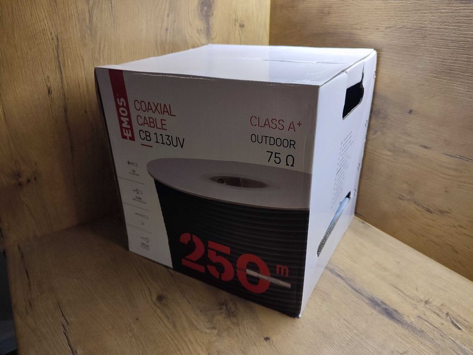 CB113UV kabel koncetryczny antenowy nowy 250metrów 100% miedz