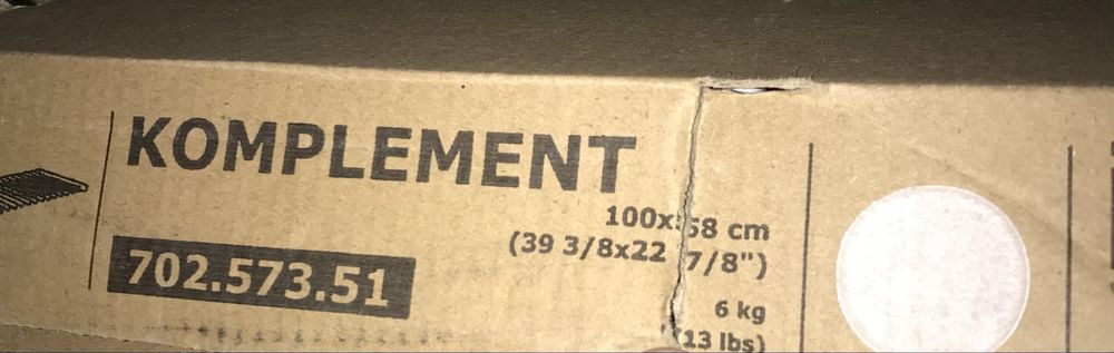 Komplement Ikea - Calceiro extraivel (Novo)