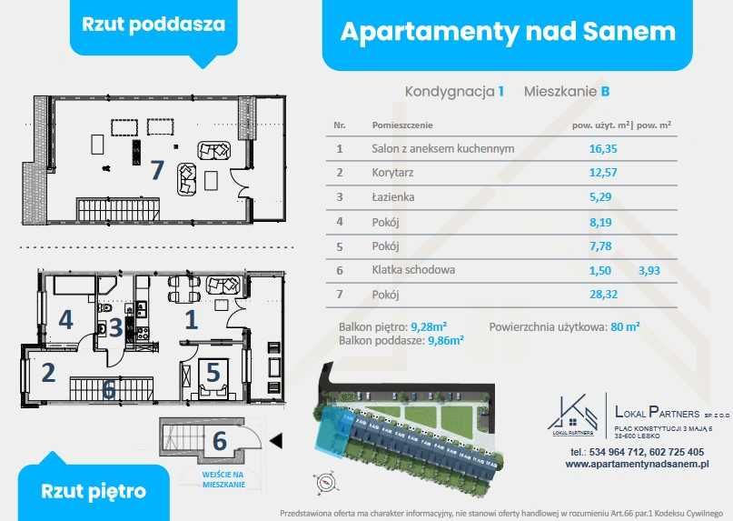 Mieszkanie Bieszczady /49m2 z ogródkiem /80m2 z tarasami. OD 6200zł/m2