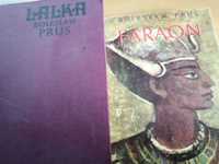 Dwie książki Bolesława Prusa: "Lalka" (wydanie z 1969 roku) i "Faraon"