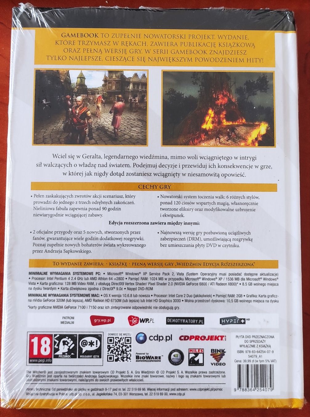 Książka i gra Wiedźmin PL nowa