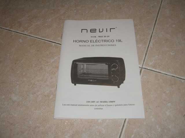 Forno eléctrico, tostador e grill - NOVO