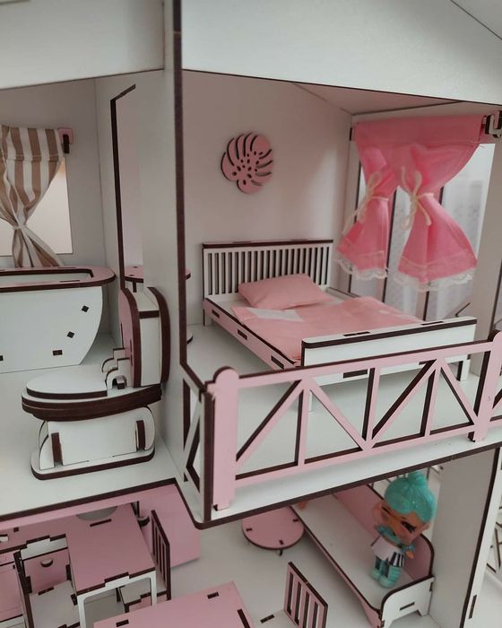 Ляльковий будинок для лол з меблями