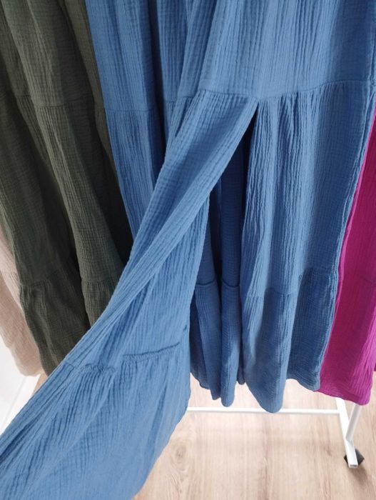 Muślinowa sukienka maxi XL