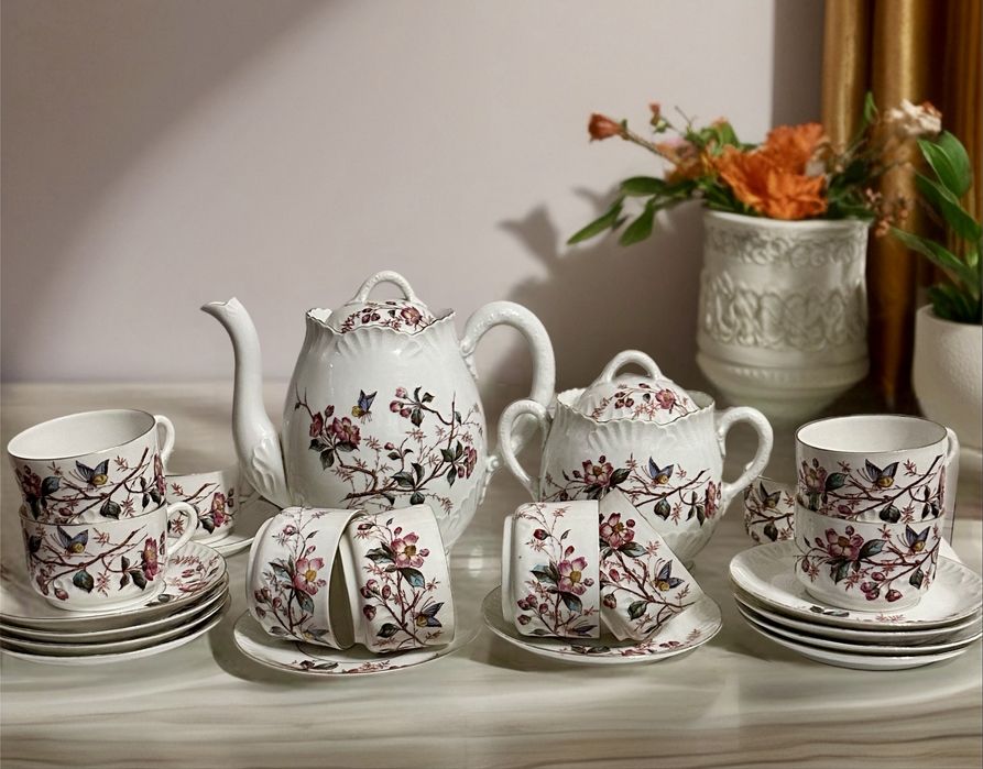 Вінтажний чайний сервіз на 10 персон, Богемія