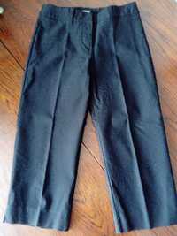 Czarne szerokie spodnie Orsay