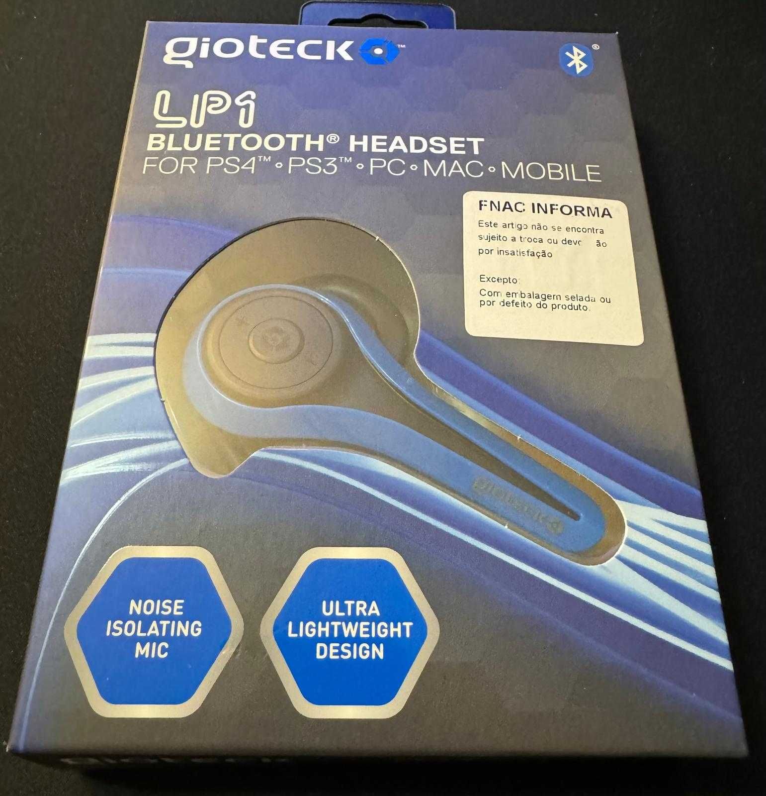 Gioteck LP1 Auricular Bluetooth (Blue) PS4