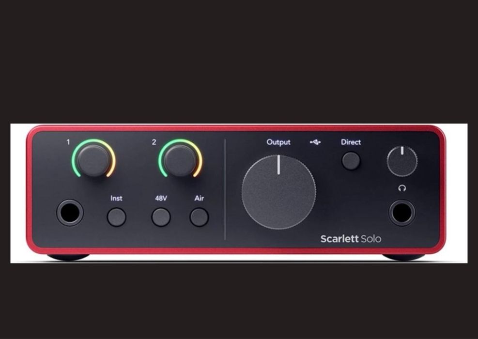 Аудиоинтерфейс Focusrite Scarlett Solo 4th Gen (234617) Звукова карта